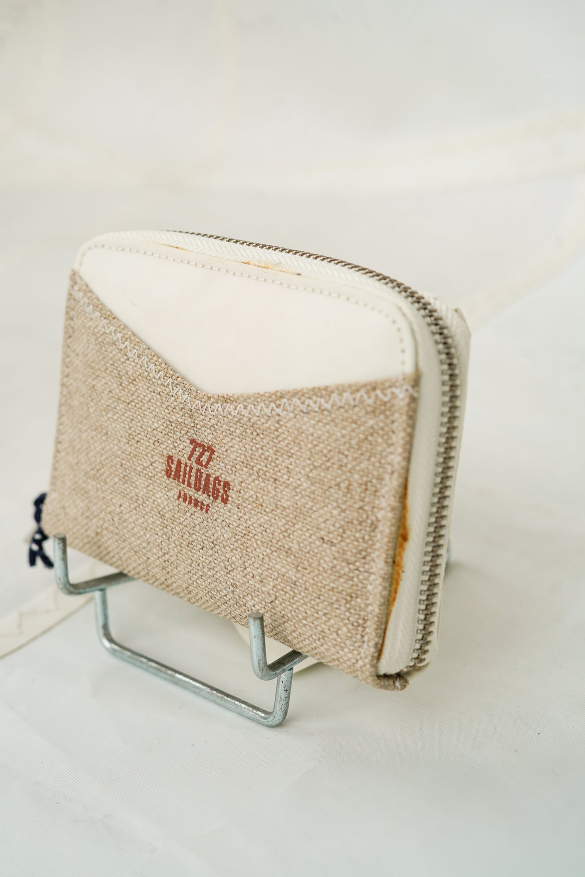 Portefeuille Femme "le Compact" · Lin naturel