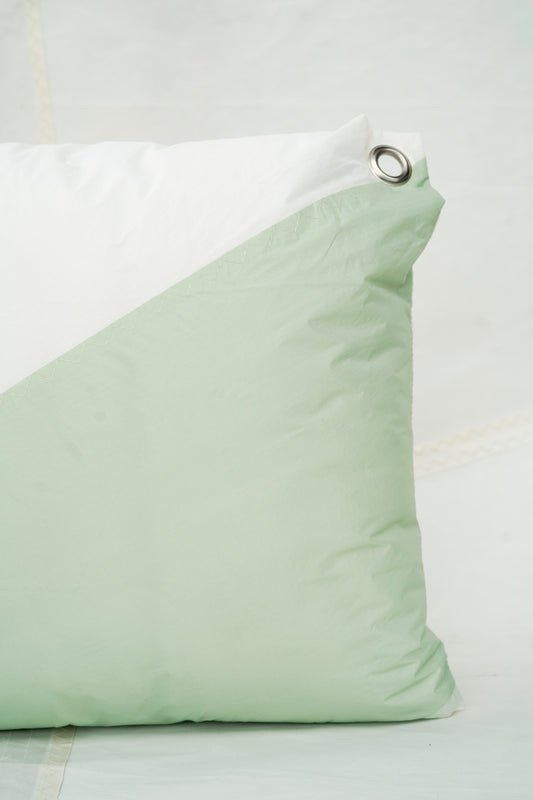 Coussin 50x50 Native - vert et blanc