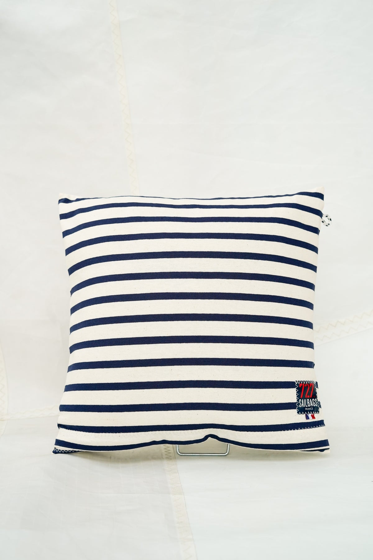 Coussin 40x40 Blanc marinière