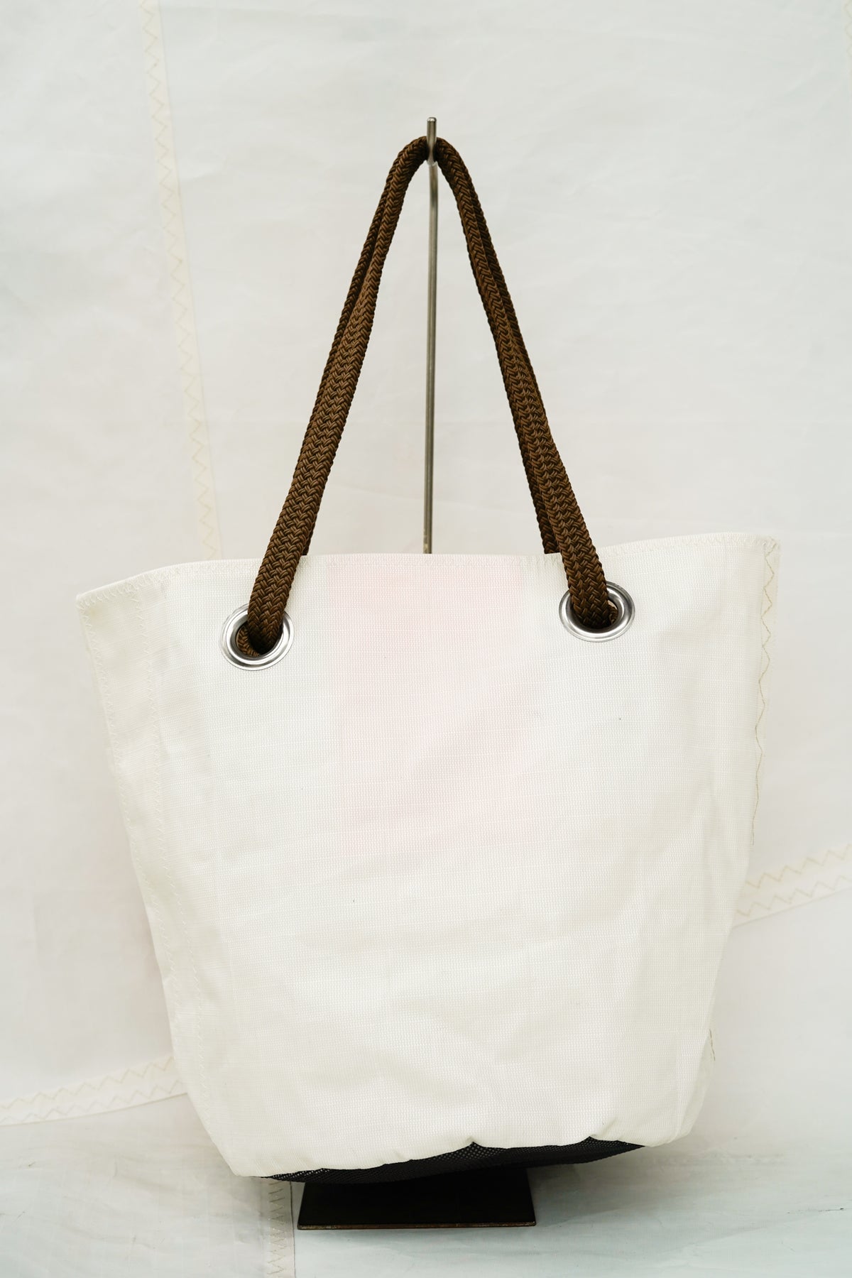 Beach bag Native - Blanc et poche rose