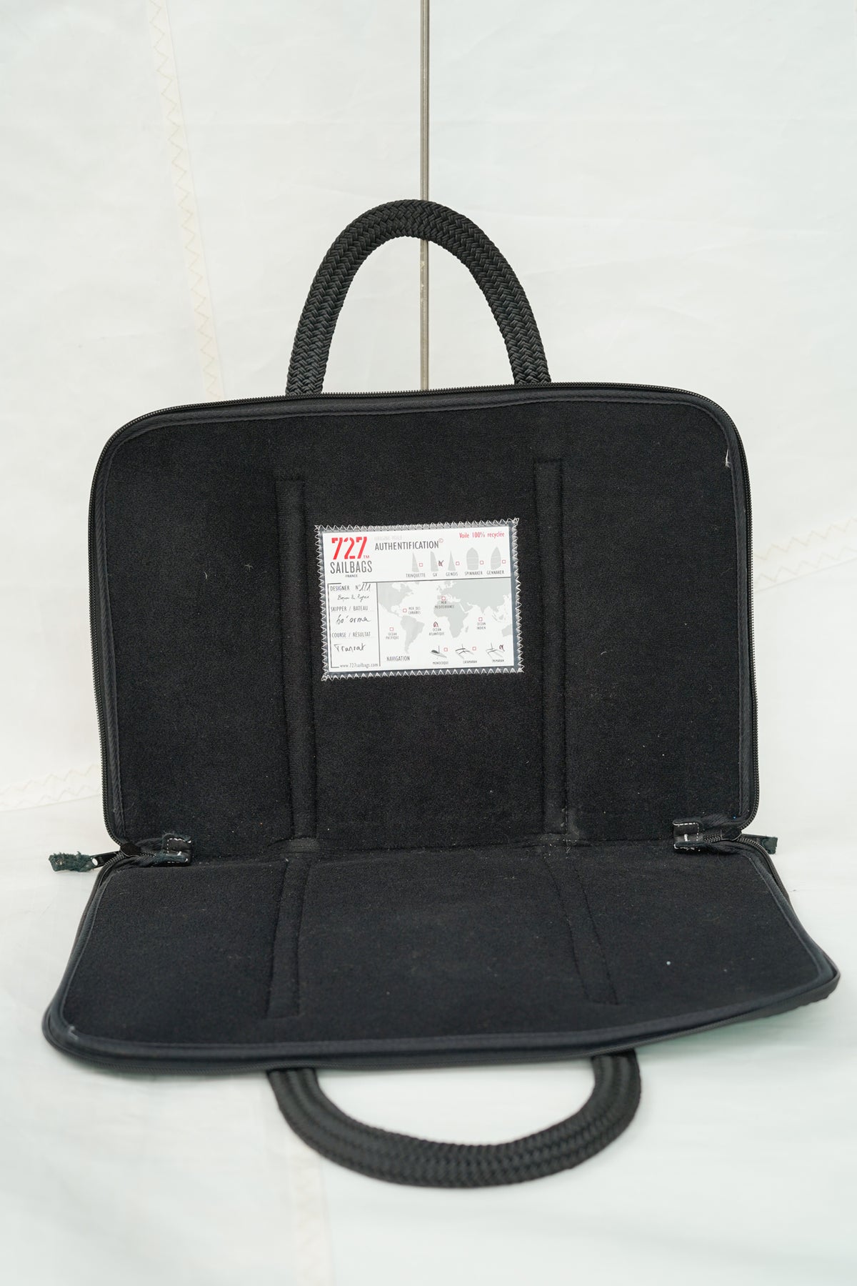 Housse ordinateur - Porte documents Voile technique verte