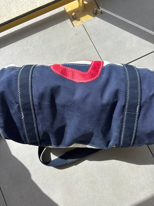 Sac numéro 5 polochon navy rouge