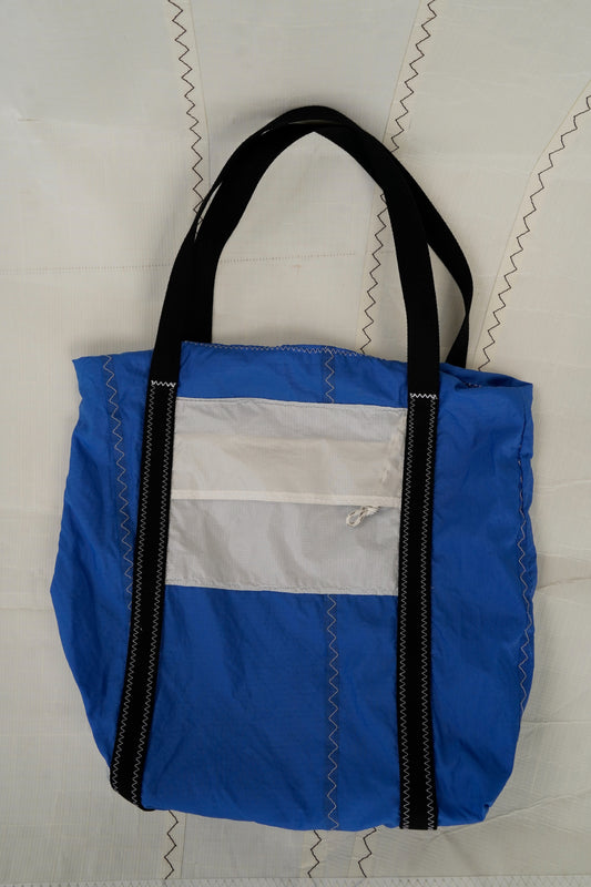 Sac cabas souple bleu