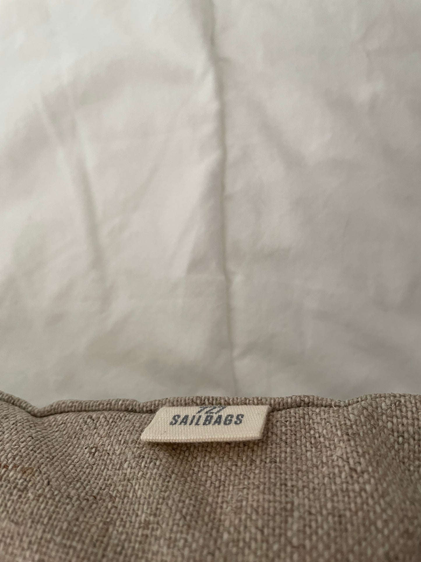Coussin lin/moutarde