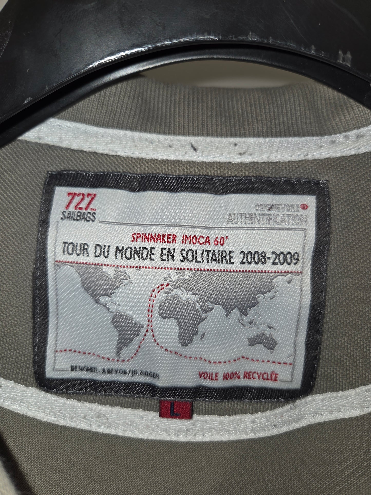 Polo gris chiffre rouge