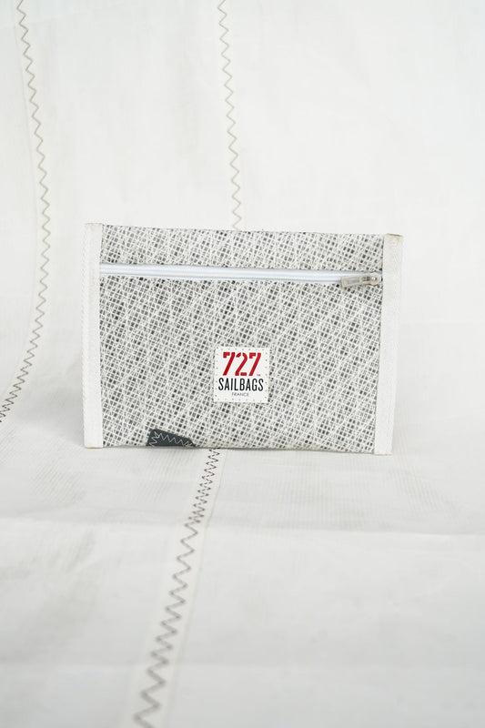 Pochette zippée voile technique 2 gris