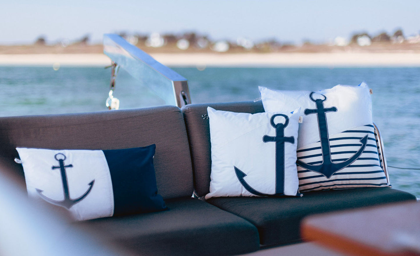 Coussin 50x50 · Ancre marine