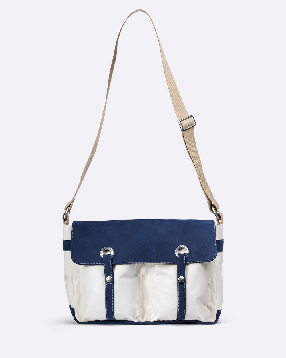 Besace Baltimore "Les Grands Classiques" · Cuir bleu marine