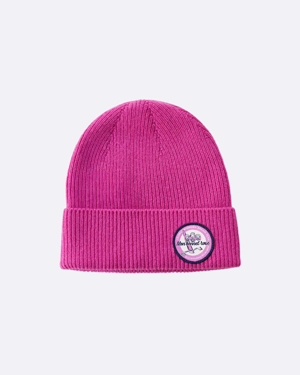 Bonnet en laine Rose · 727 Sailbags x Mon bonnet rose