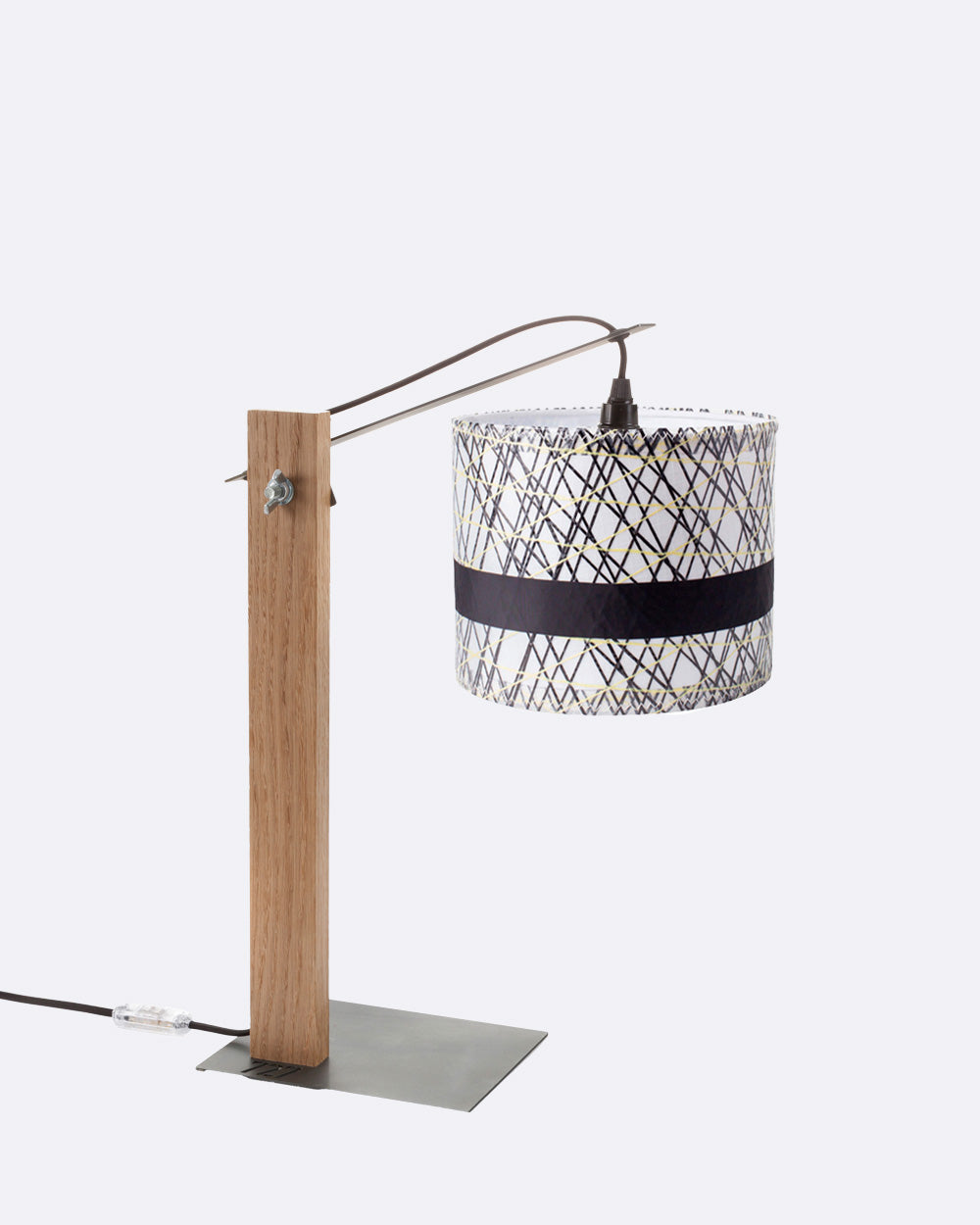 Lampe de bureau · Technique jaune et noire