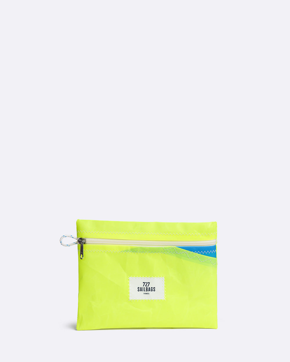 Pochette Zippée · Bleu et jaune