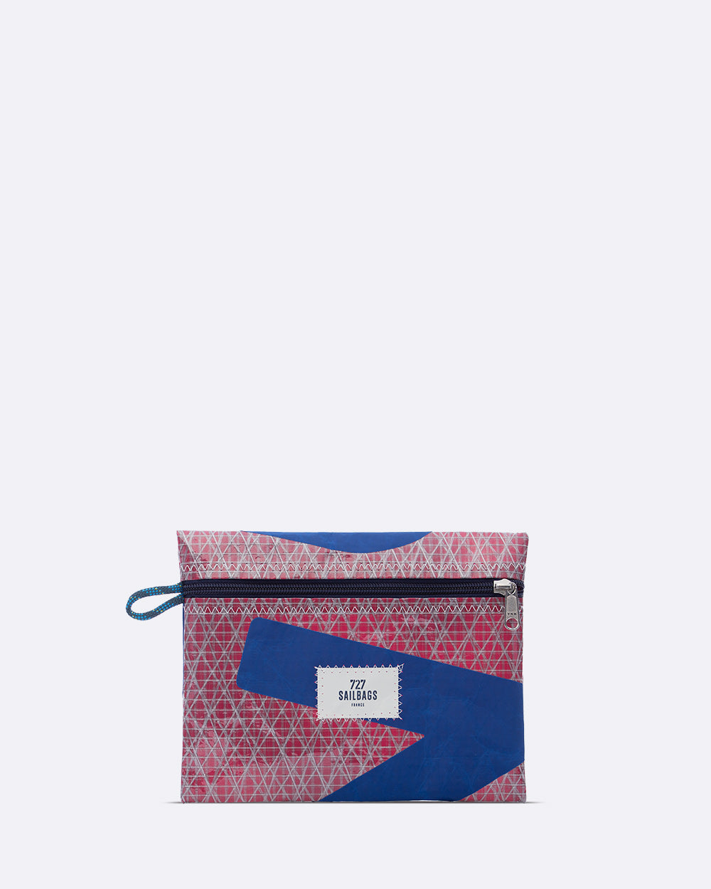 Pochette Zippée · Rose et bleu