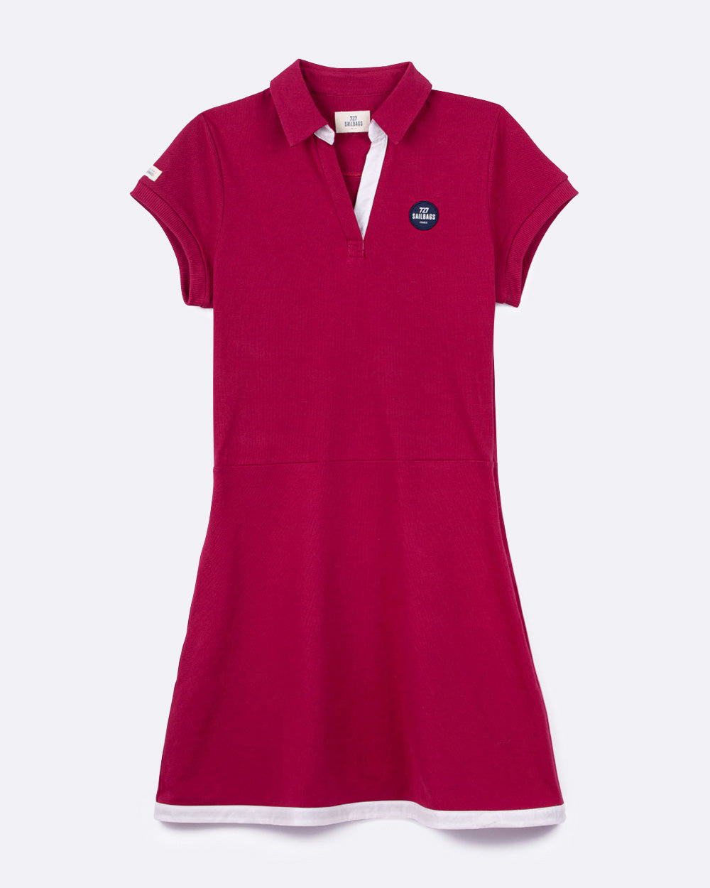 Robe polo Yachting · cerise