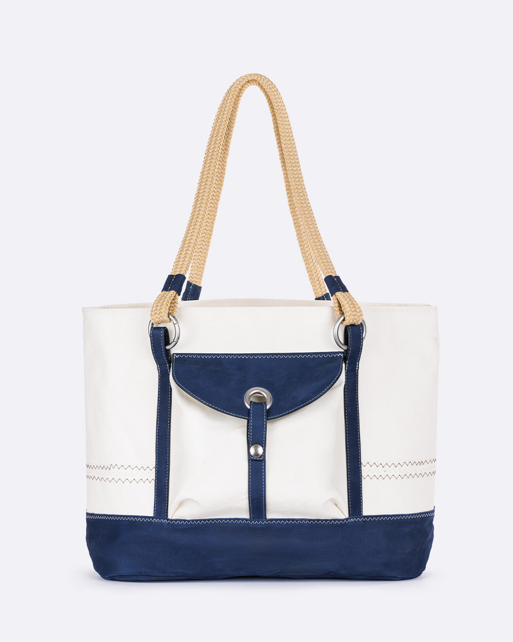 Sac à main Charlie "Les Grands Classiques" · Cuir bleu marine