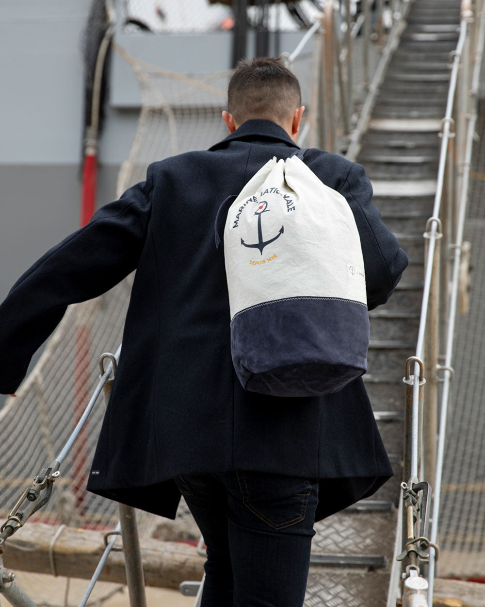 Sac Matelot Marine nationale cuir · Navy
