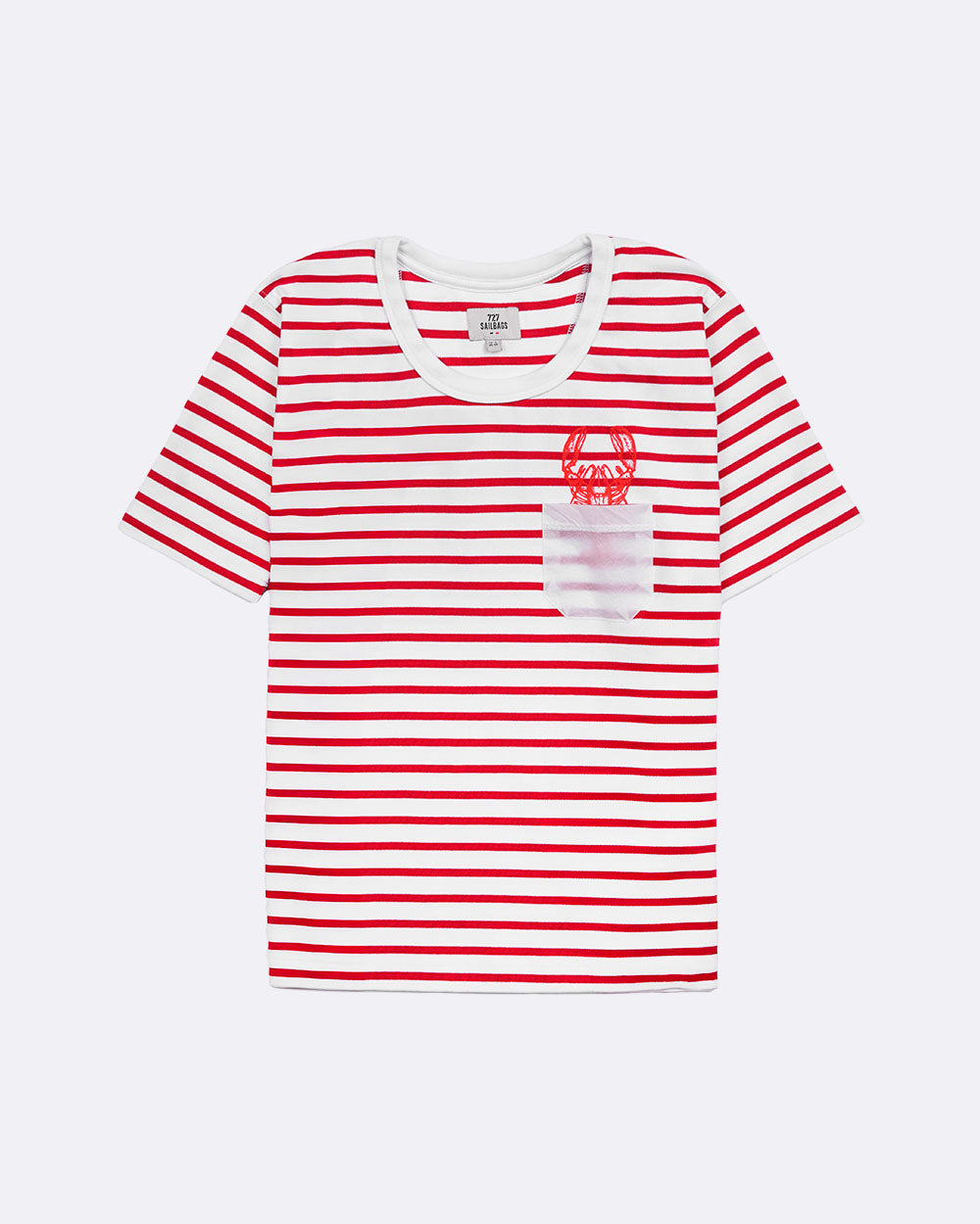 T-shirt Marinière Femme · Homard rouge