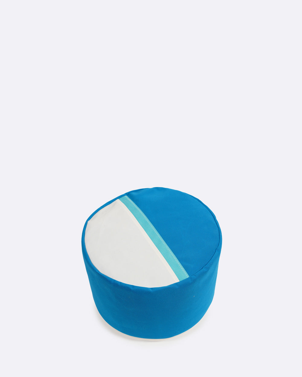 Tom pouf Ø40 · Bleu caraïbes