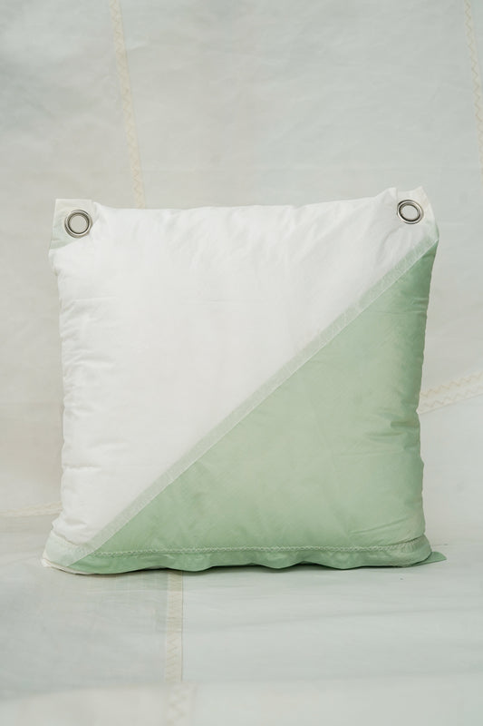Coussin 50x50 Native - vert et blanc