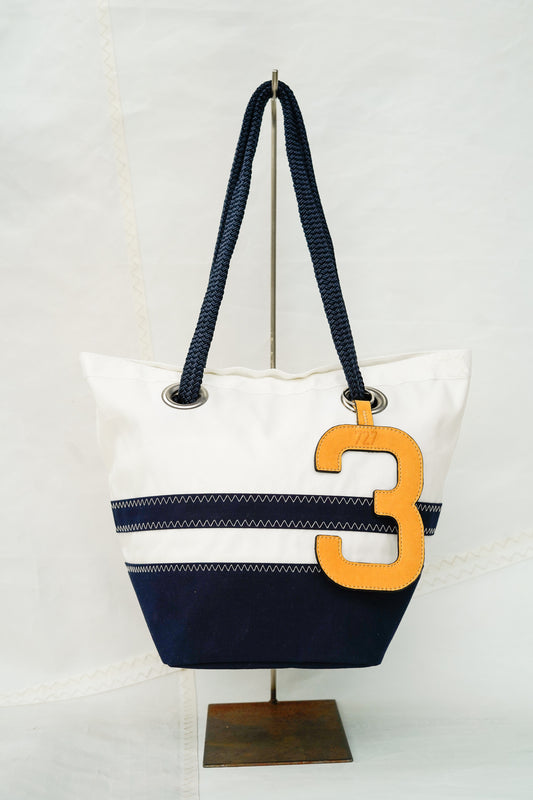 Sac à main Légende - Navy bleu marine 3 jaune