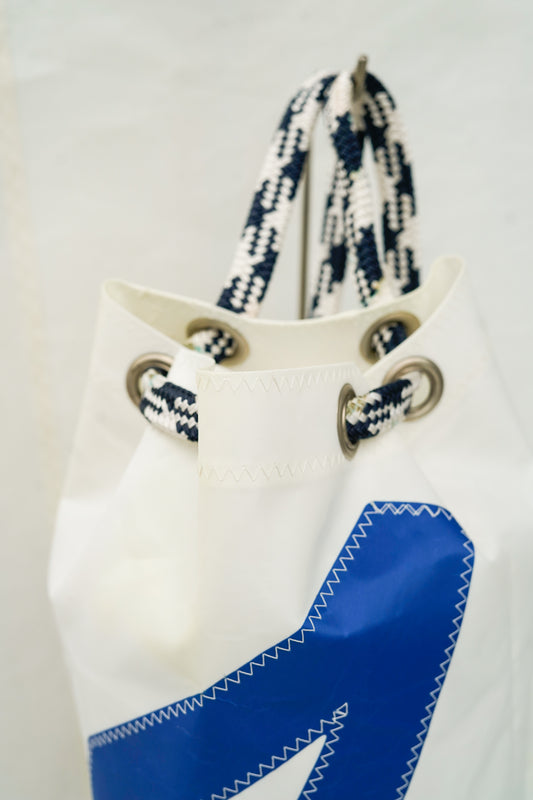 Sac à dos Matelot - Blanc et bleu