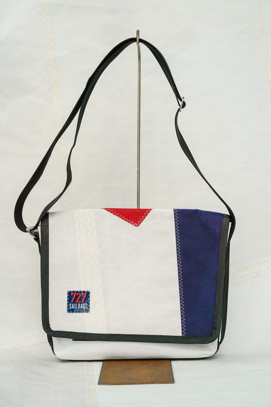 Besace - Porte documents Navy 5 rouge
