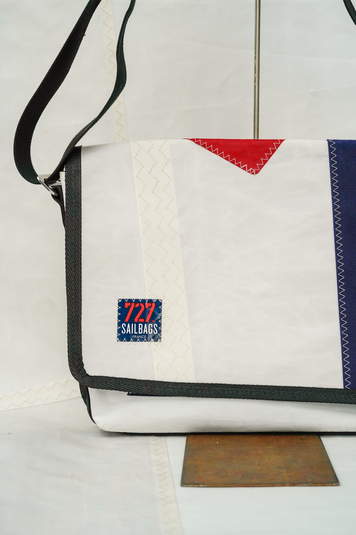 Besace - Porte documents Navy 5 rouge
