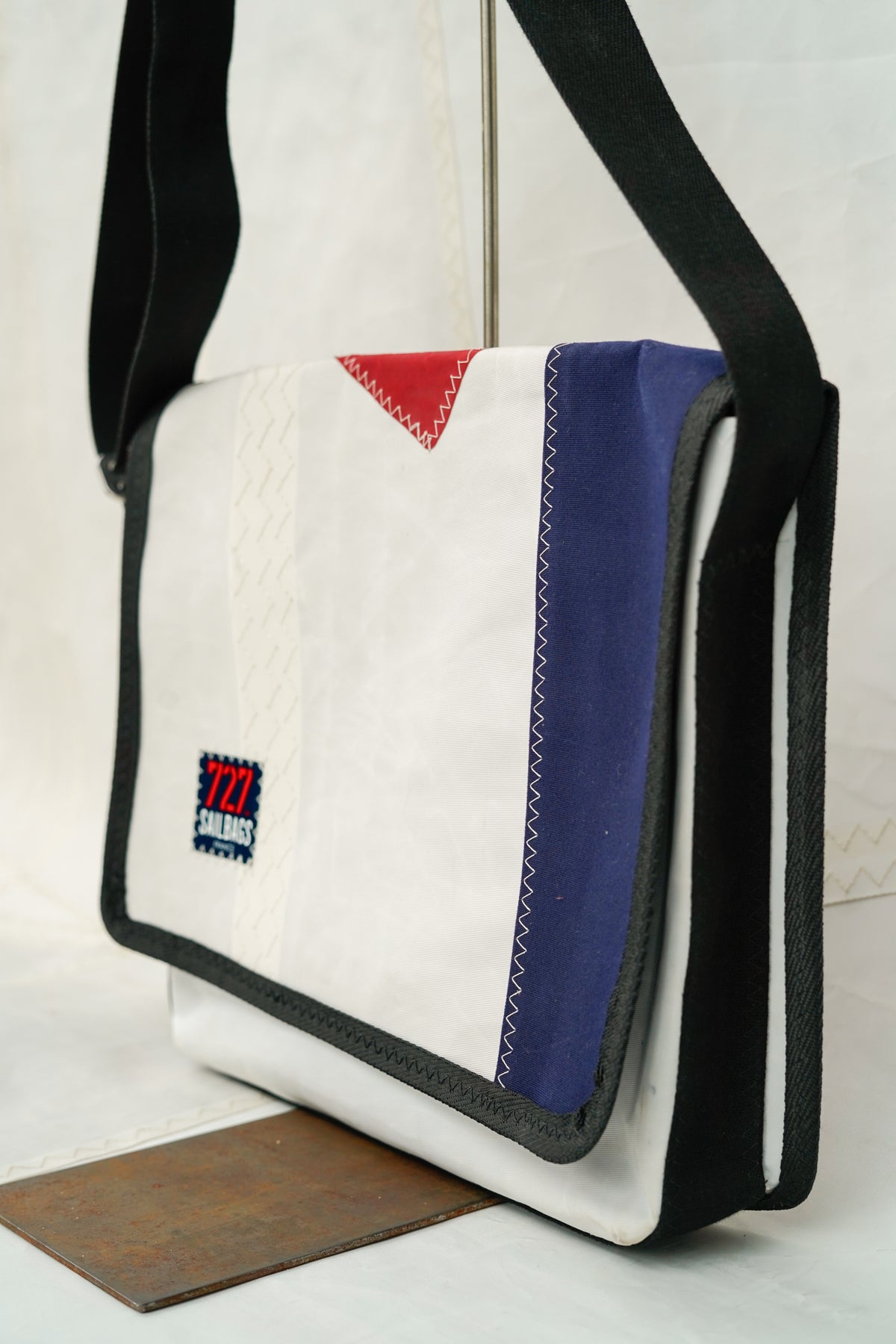 Besace - Porte documents Navy 5 rouge