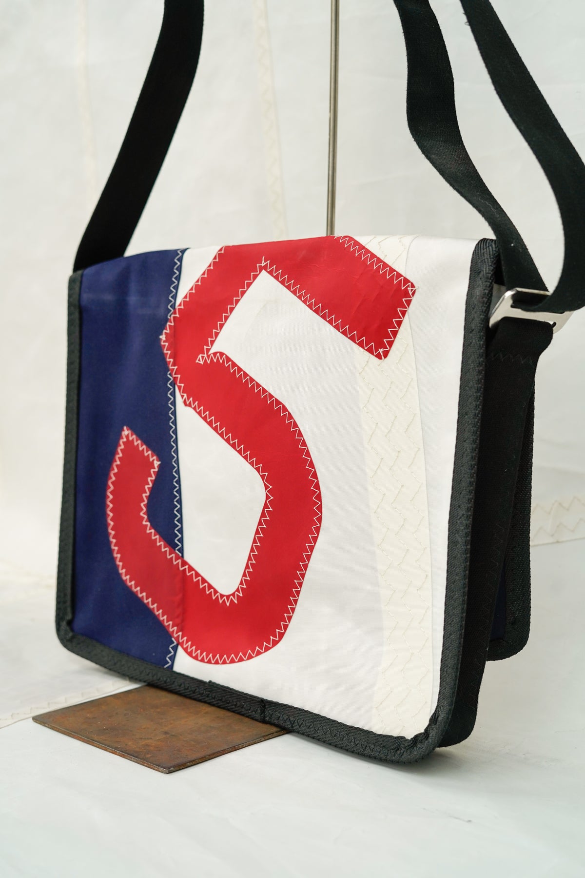 Besace - Porte documents Navy 5 rouge