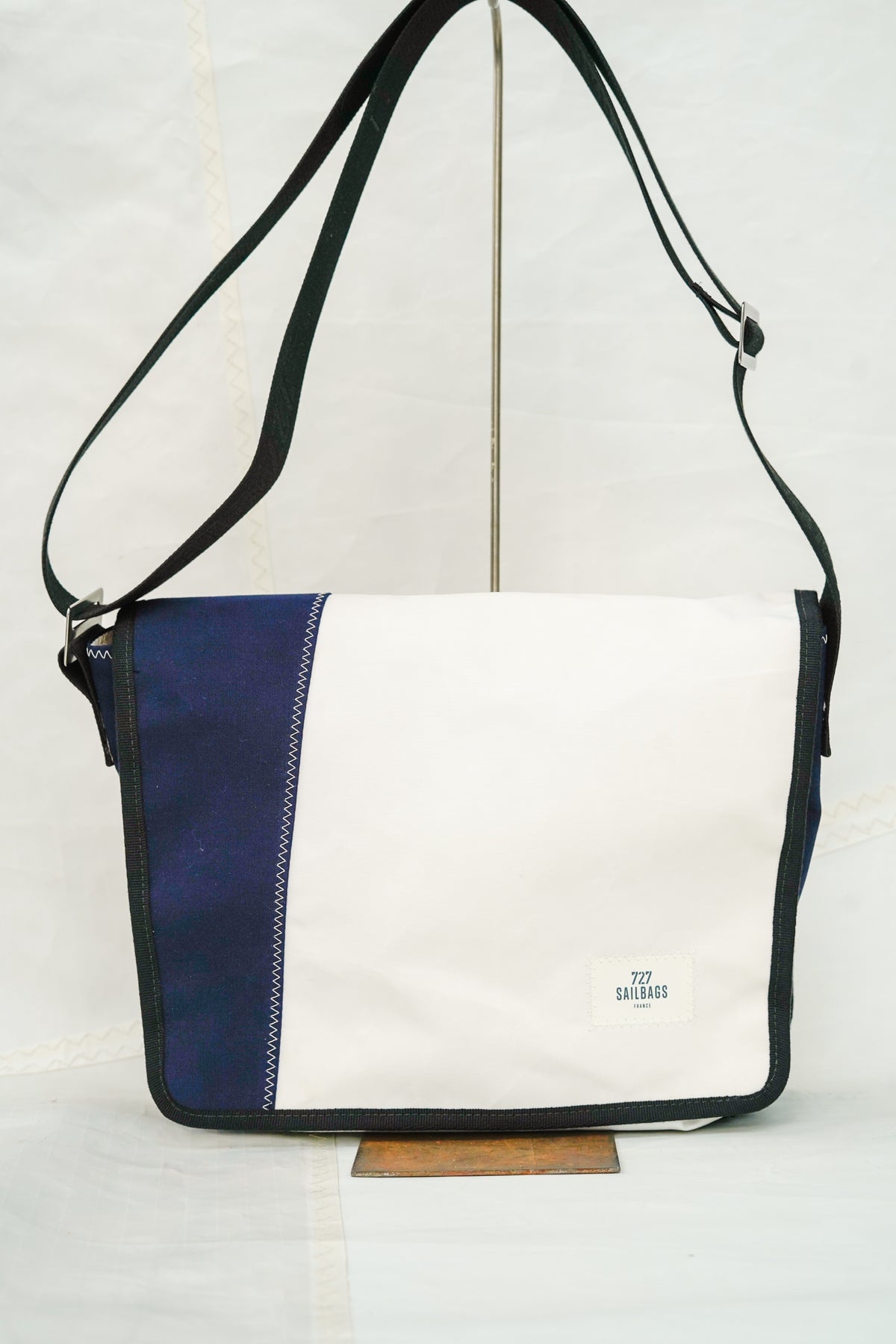 Besace - Porte documents Navy 2 rouge