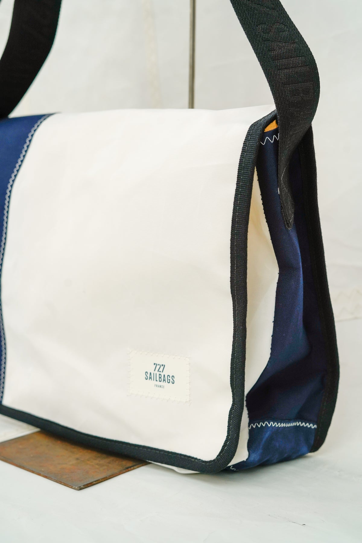 Besace - Porte documents Navy 2 rouge