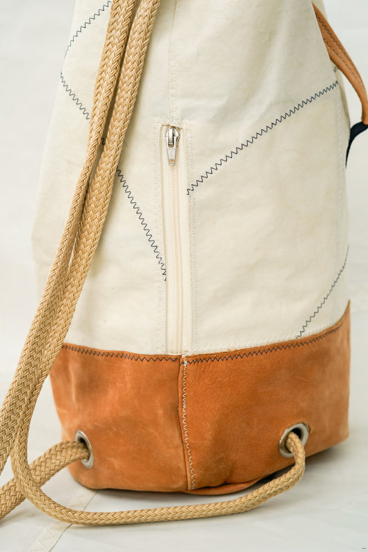 Sac Matelot - vintage et cuir camel