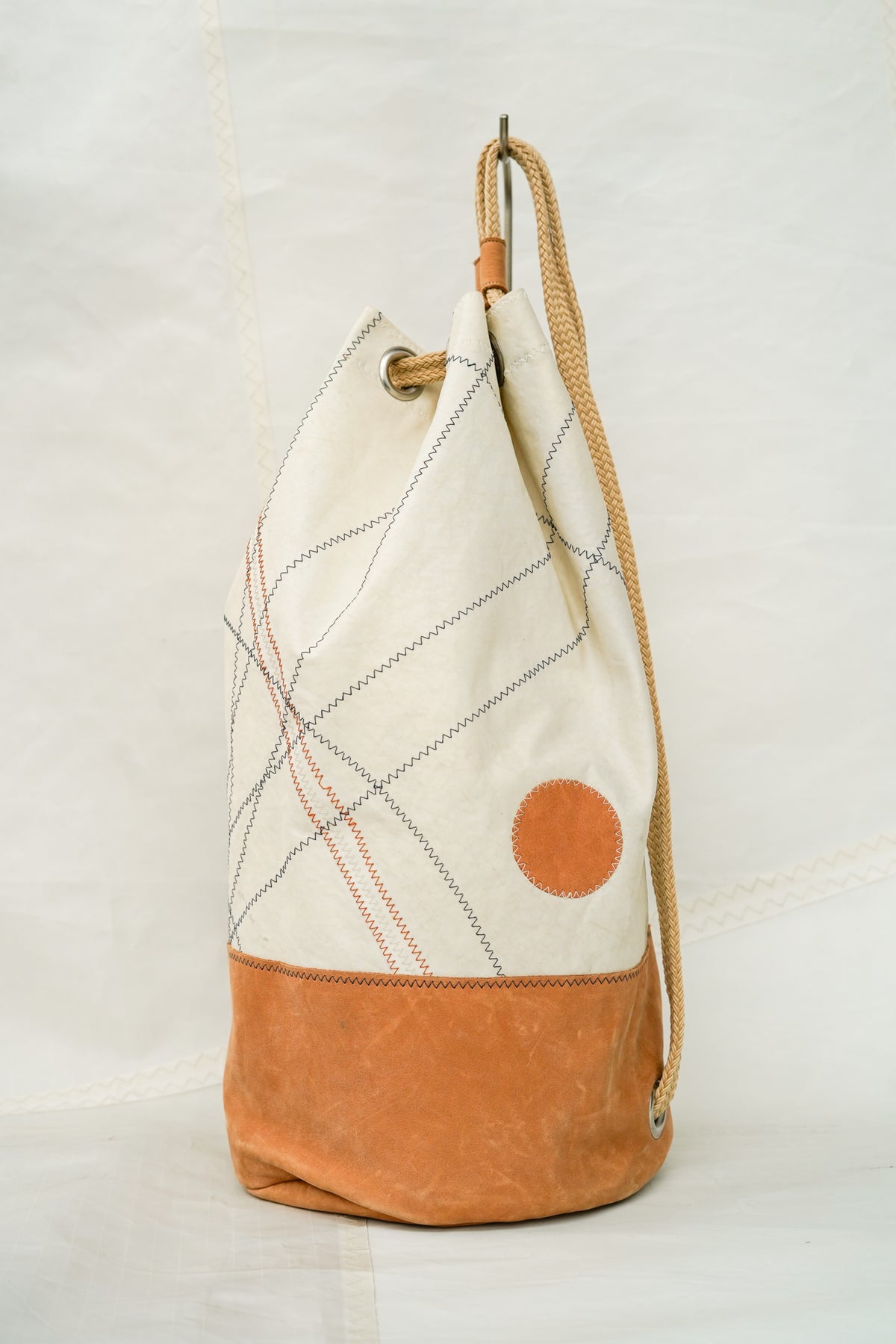 Sac Matelot - vintage et cuir camel