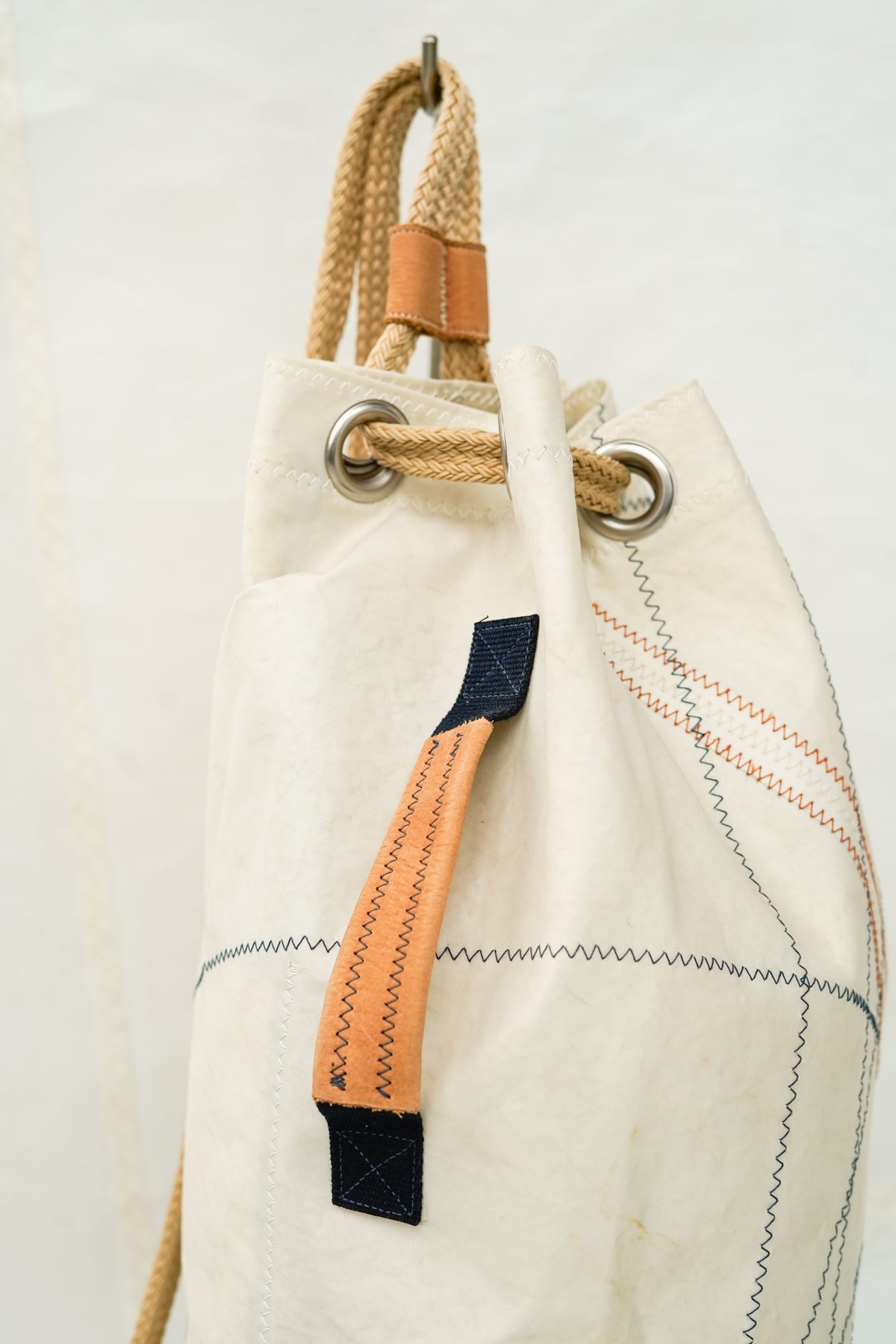 Sac Matelot - vintage et cuir camel