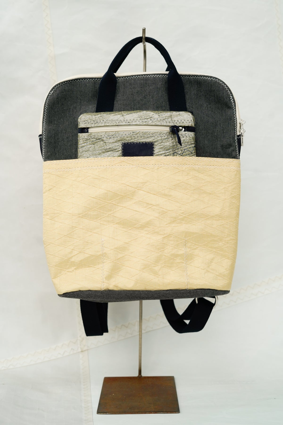 Sac à dos Gabrielle - Jaune et gris
