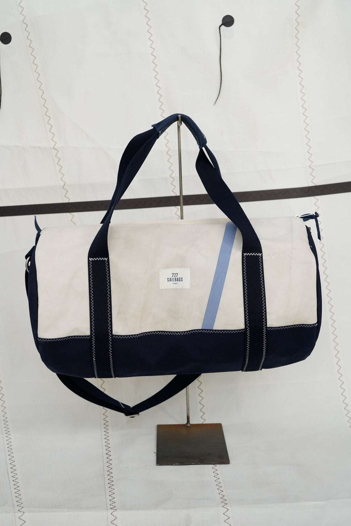 Sac de sport Polochon · Navy rouge