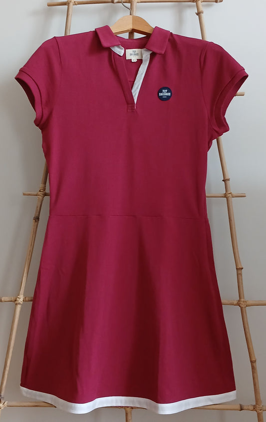 Robe polo Yachting · cerise