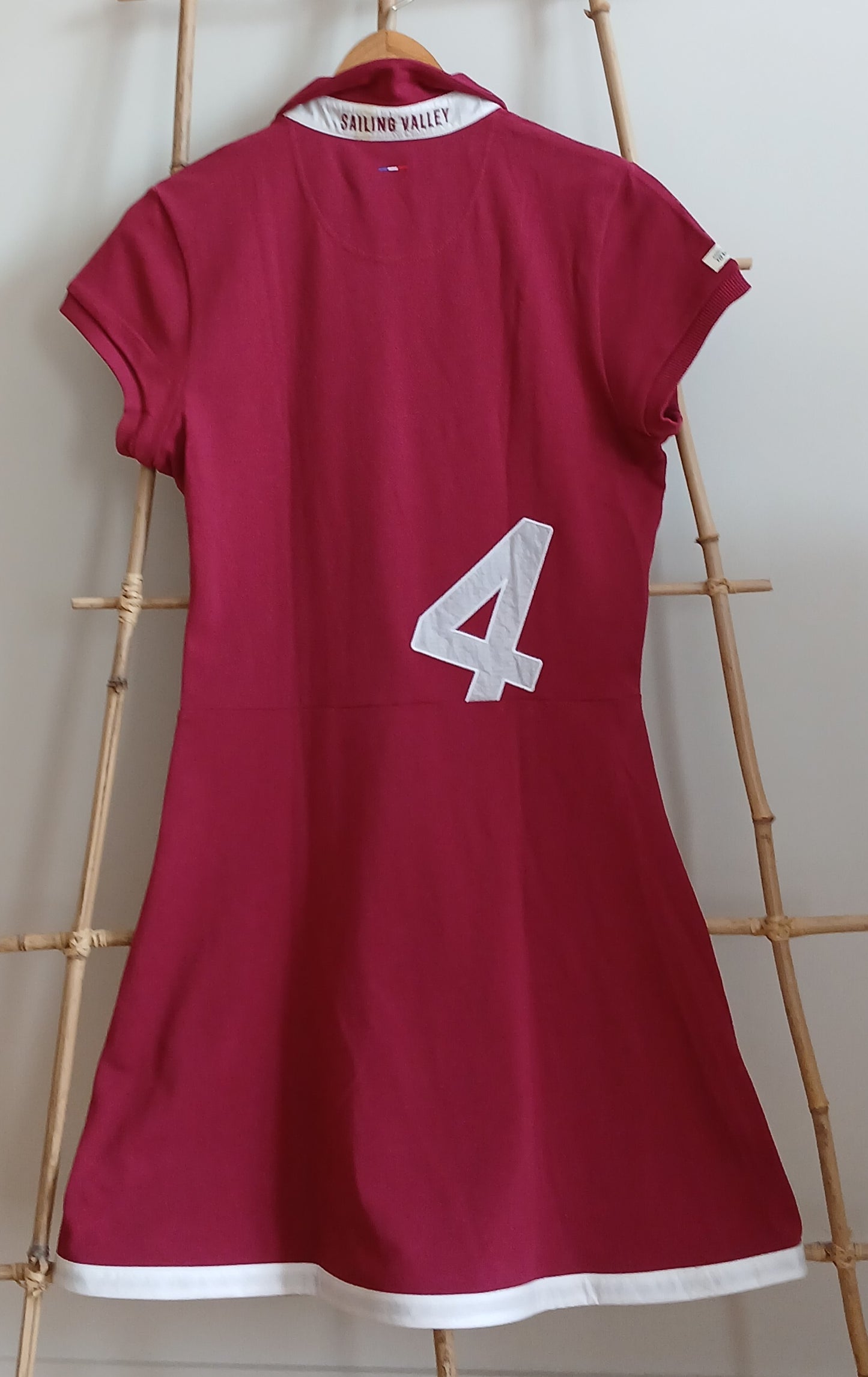 Robe polo Yachting · cerise