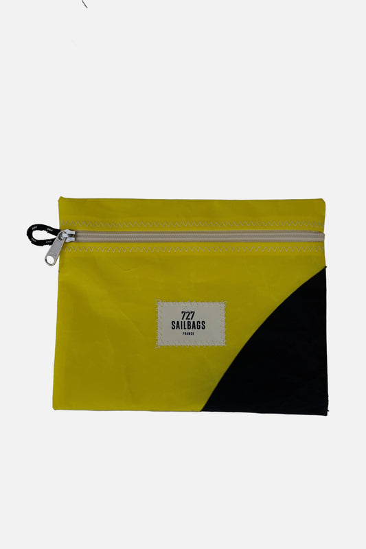 Pochette zippée jaune native