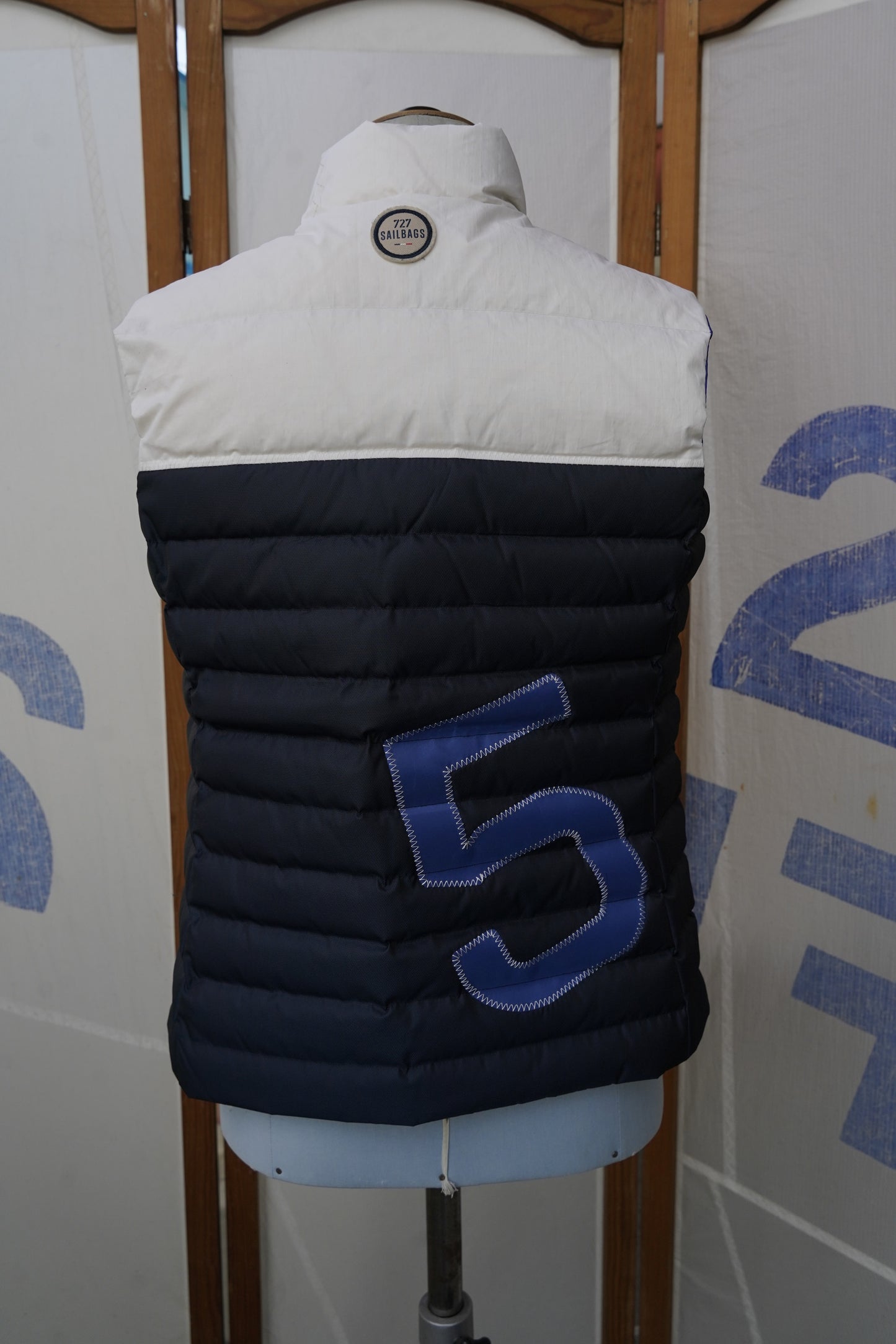 Doudoune sans manche Femme bleue