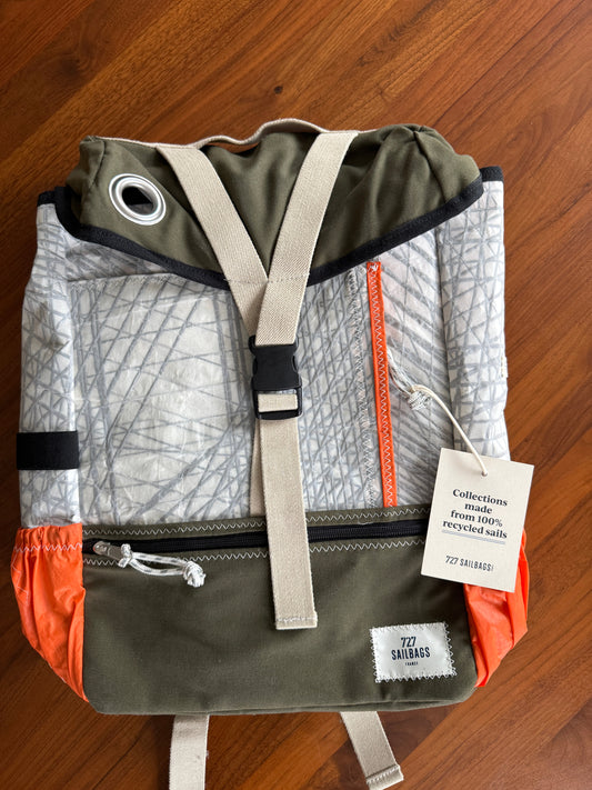 Sacoche vélo - Sac à dos Biky · Kaki et orange
