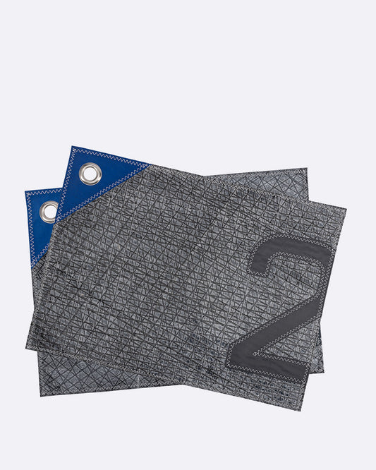 2 Sets de table · Bleu et gris