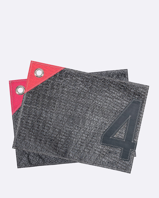 2 Sets de table · Gris et Rose
