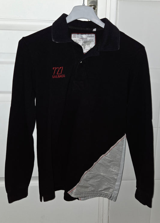 Polo manches longues homme noir