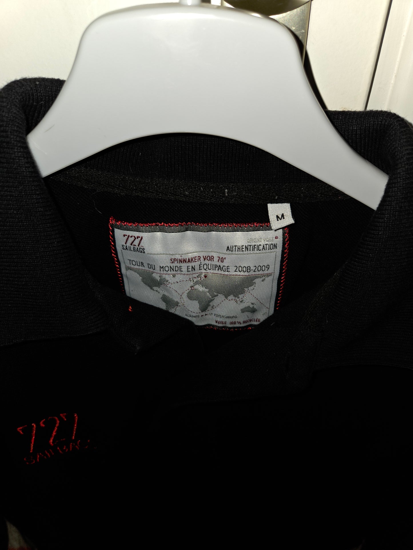 Polo manches longues homme noir