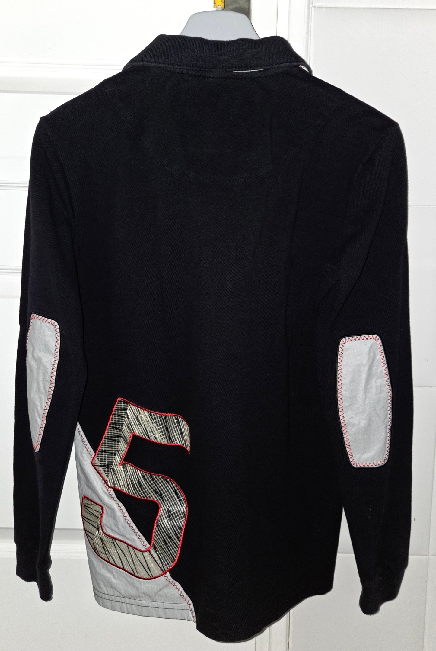 Polo manches longues homme noir