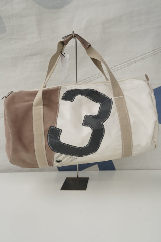 Sac de voyage Onshore · Cuir chocolat numéro 3 gris