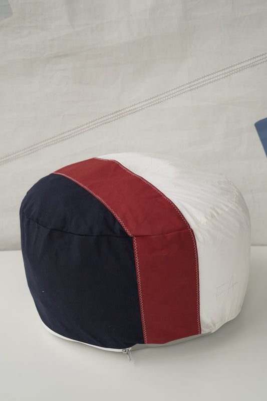 Pouf solo · Bleu, blanc, rouge