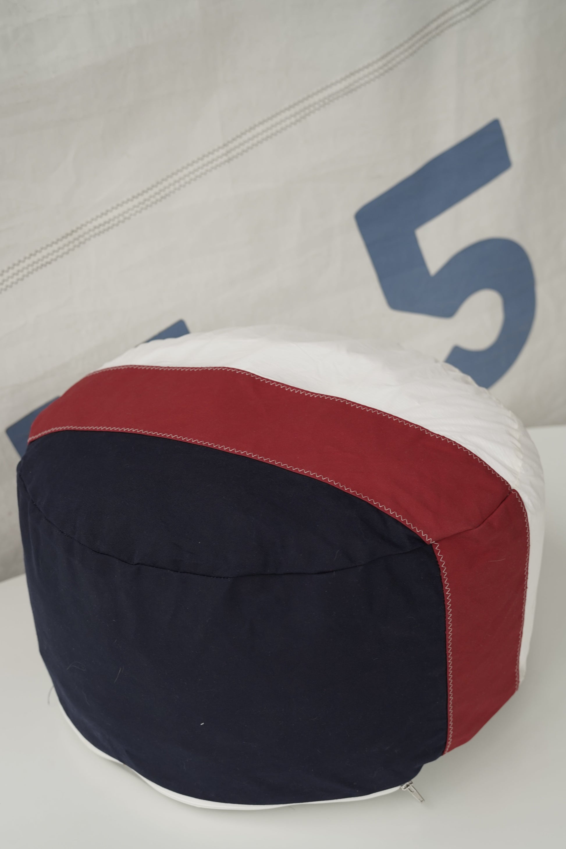 Pouf solo · Bleu, blanc, rouge