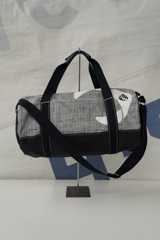 Sac polochon Vendée globe 2020  · 3Di gris et cuir marine