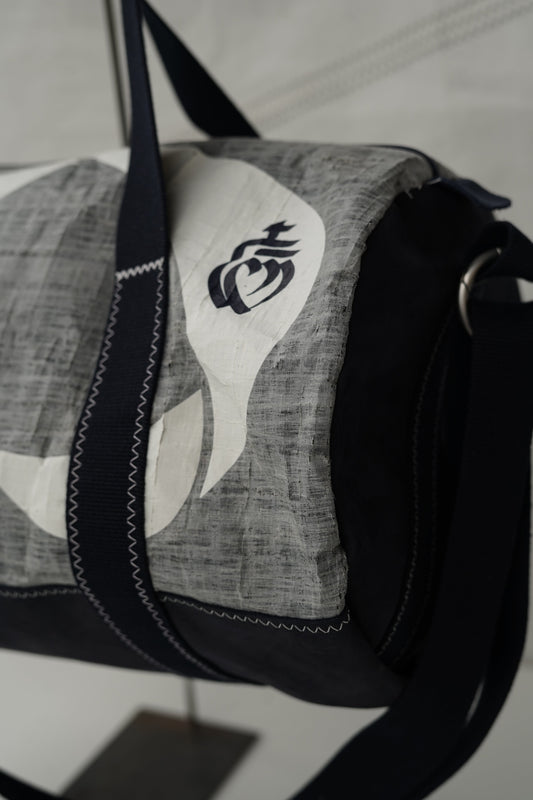 Sac polochon Vendée globe 2020  · 3Di gris et cuir marine